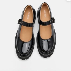 Marc Nolan Lyla Black Patent Leather Flats